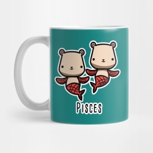 Pisces zodiac teddy bear Mug